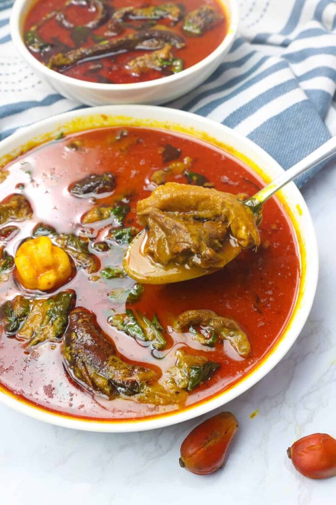 Palm nut soup